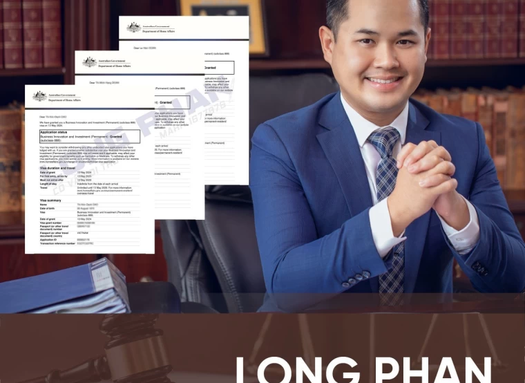 XIN CHÚC MỪNG GIA ĐÌNH ANH LÊ ĐƯỢC CẤP VISA 888A - DIỆN KINH DOANH ĐỔI MỚI